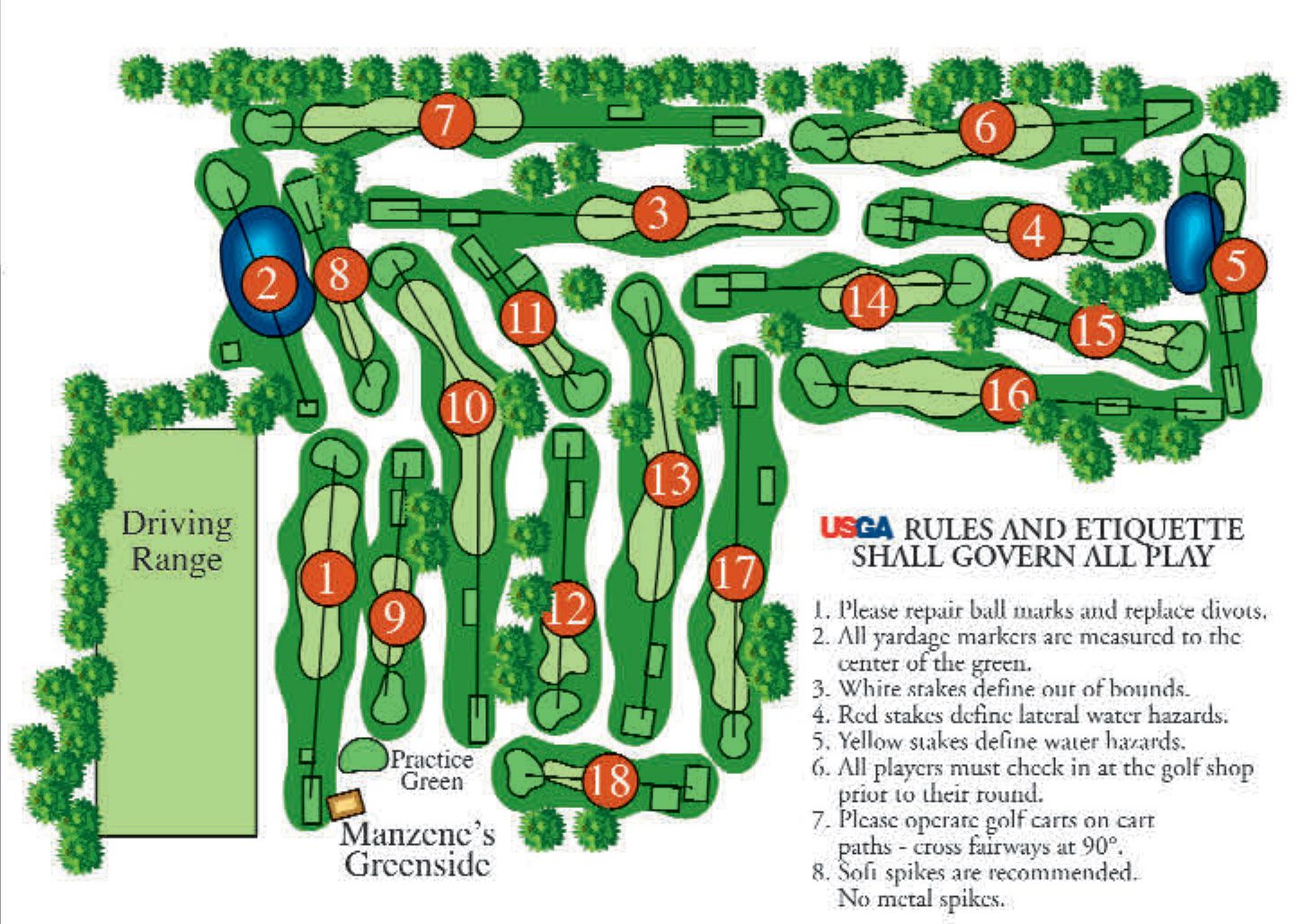 Course Map Hickory Hill Golf Course